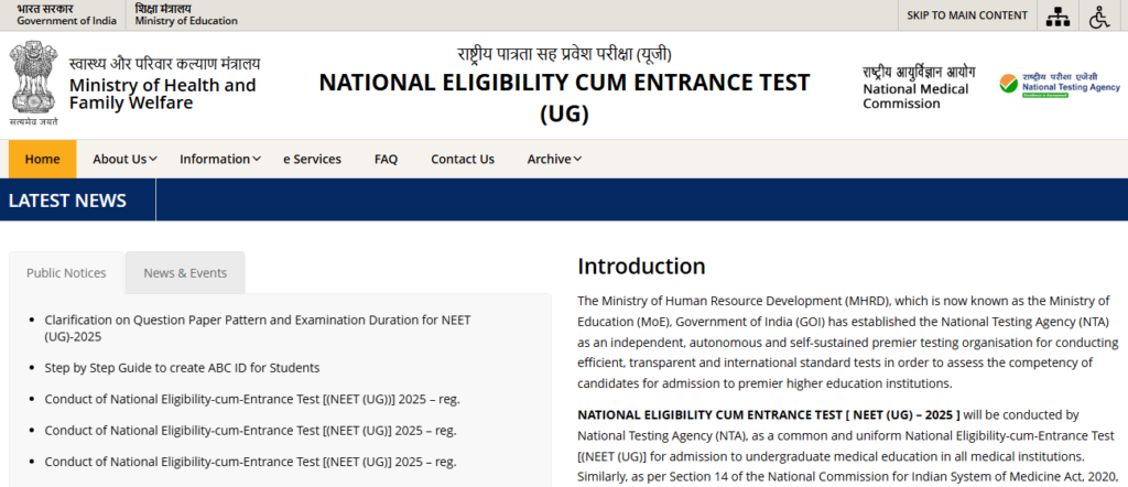 Neet Ug 2025 Registration